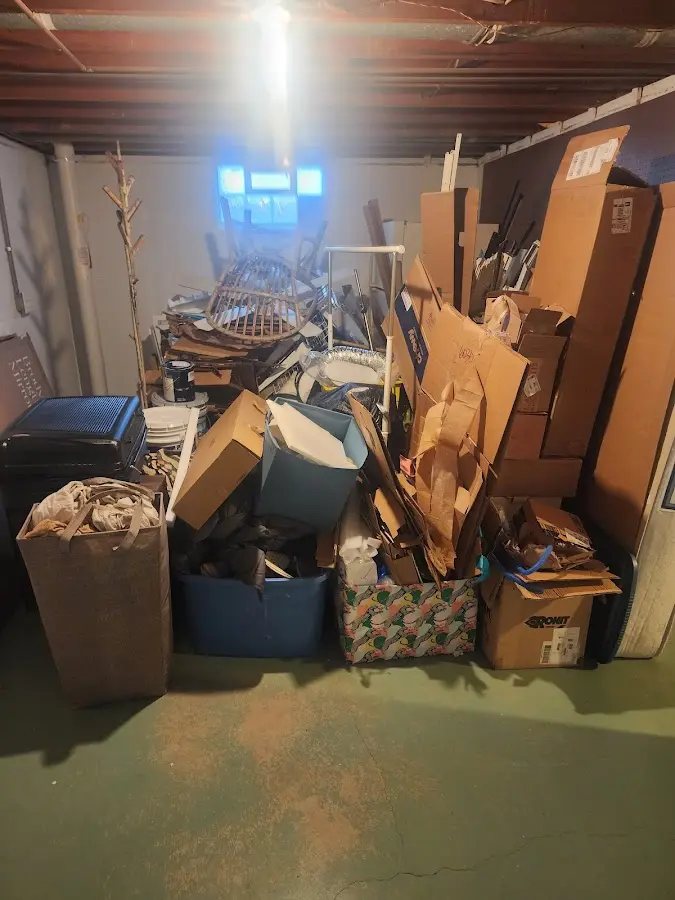 Roll-off dumpster container at job site for Yard Waste Dumpster Rental in Shawnee